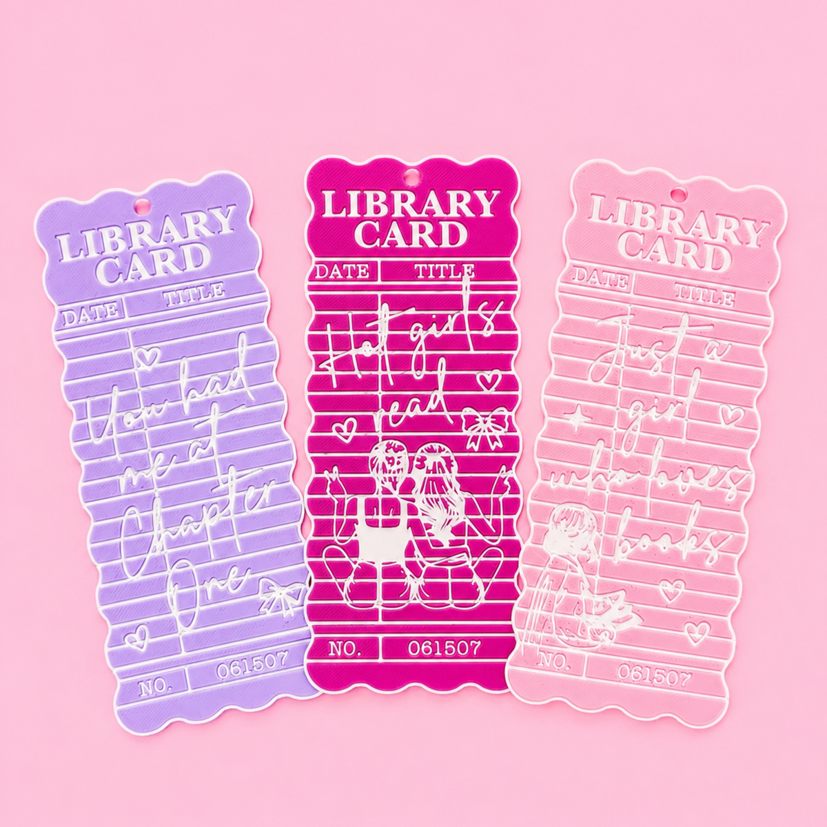 Library Card Bookmarks