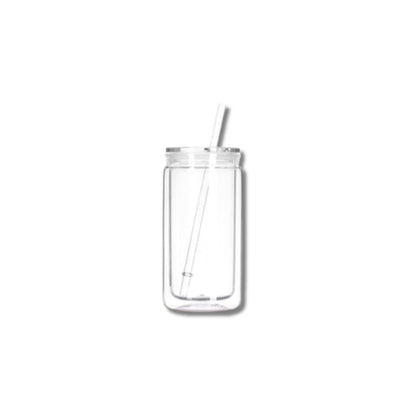 Snowglobe Glitter Cup Glass & Acrylic Tumbler - All Sizes