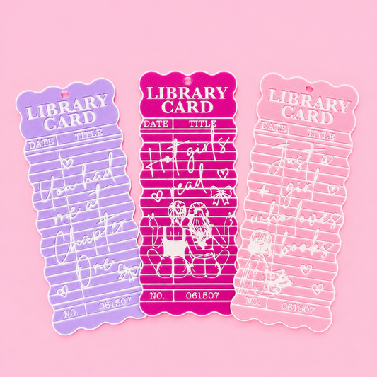 Library Card Bookmarks
