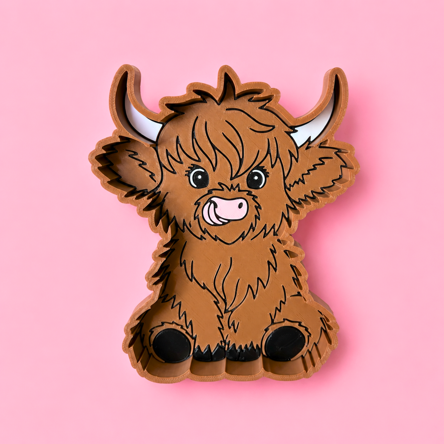 Highland Cow Trinket Tray