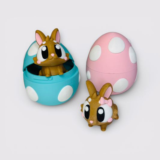 Chocolate Bunny Egg Set