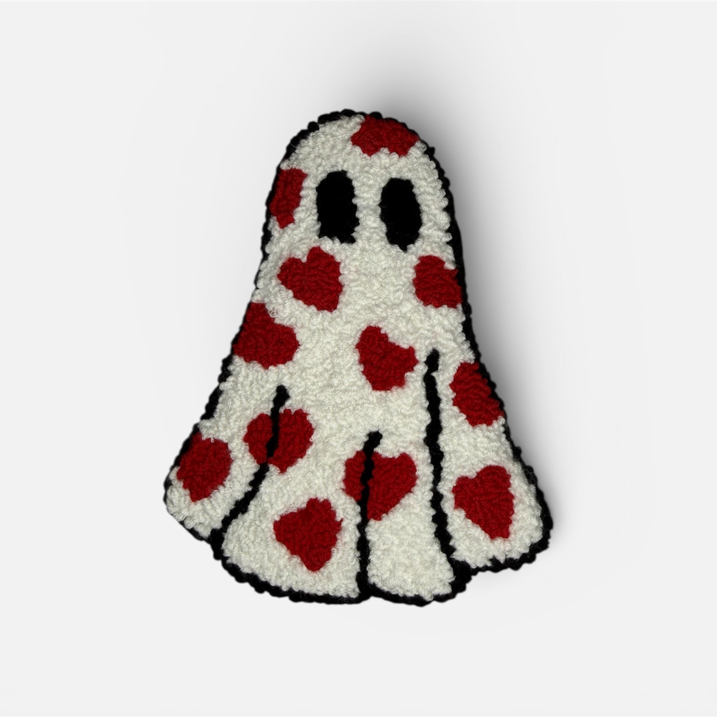 Valentine Ghostie Mug Rug