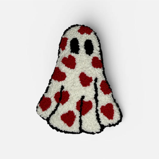 Valentine Ghostie Mug Rug