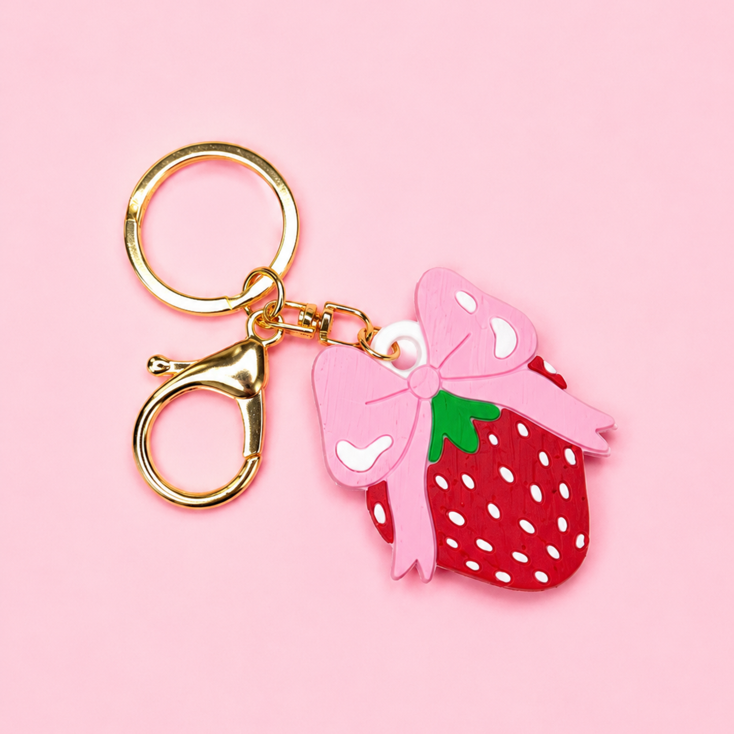 Strawberry Can Tab Opener Keychain